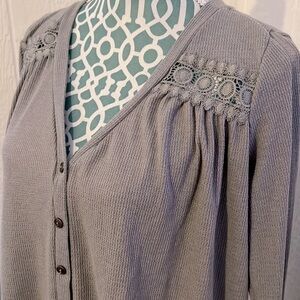 Blue Rain long sleeve knit top size M